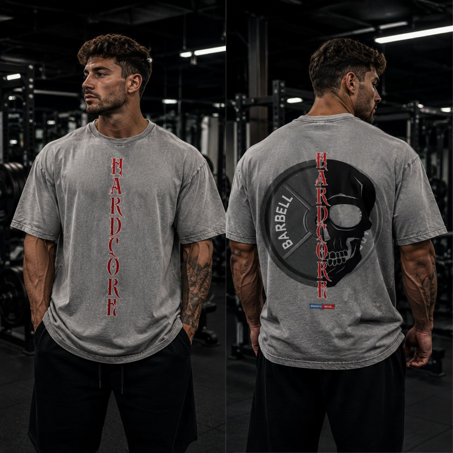 Hardcore – Oversized Shirt Front/Backprint