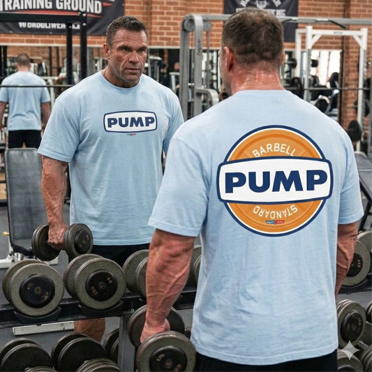 Barbell Pump – Oversized Shirt Front/Backprint